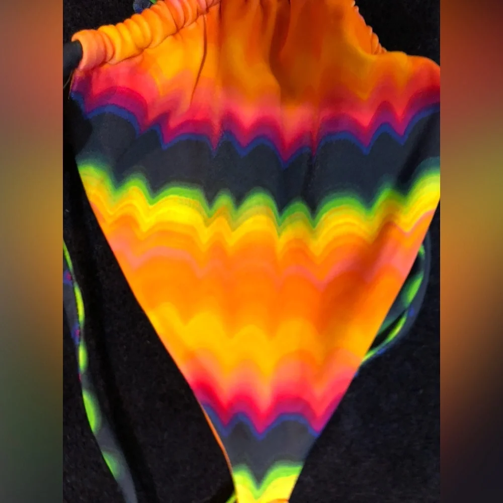 NWT_Pink & Orange Colorful Bikini Set by PacSun_NWT - Picture 8 of 10